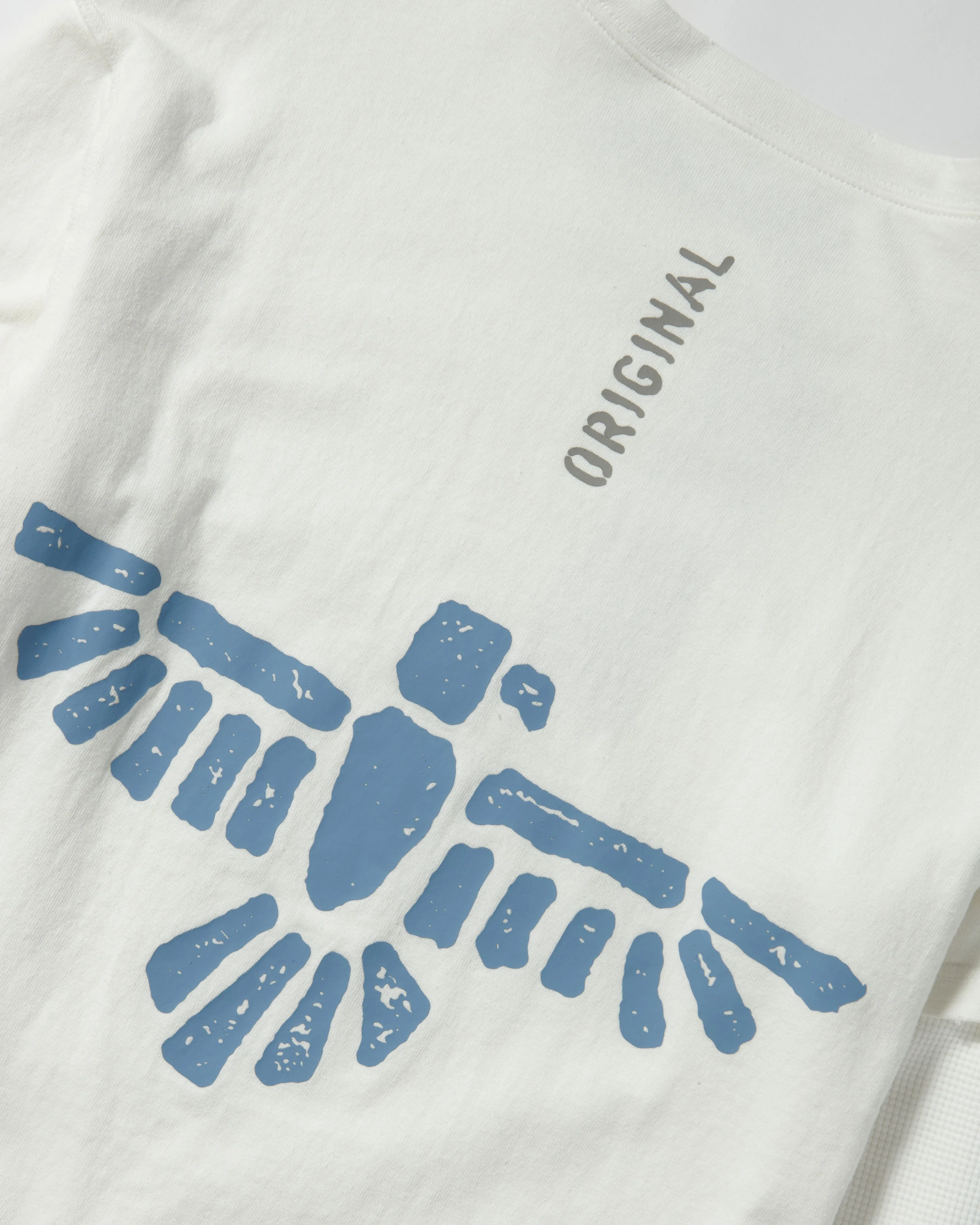 EGO MUST DIE THERMAL L/S TEE (WHITE/WHITE)