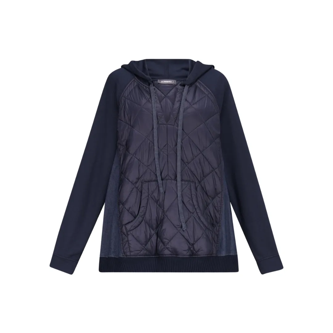 Ether Misto Quilted Hooded Anorak Top