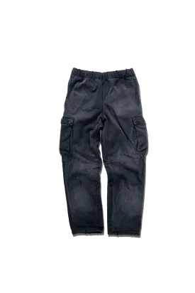 Exclusive Distressed N' Sun Faded Recess Cargo Sweatpants - Meteorite