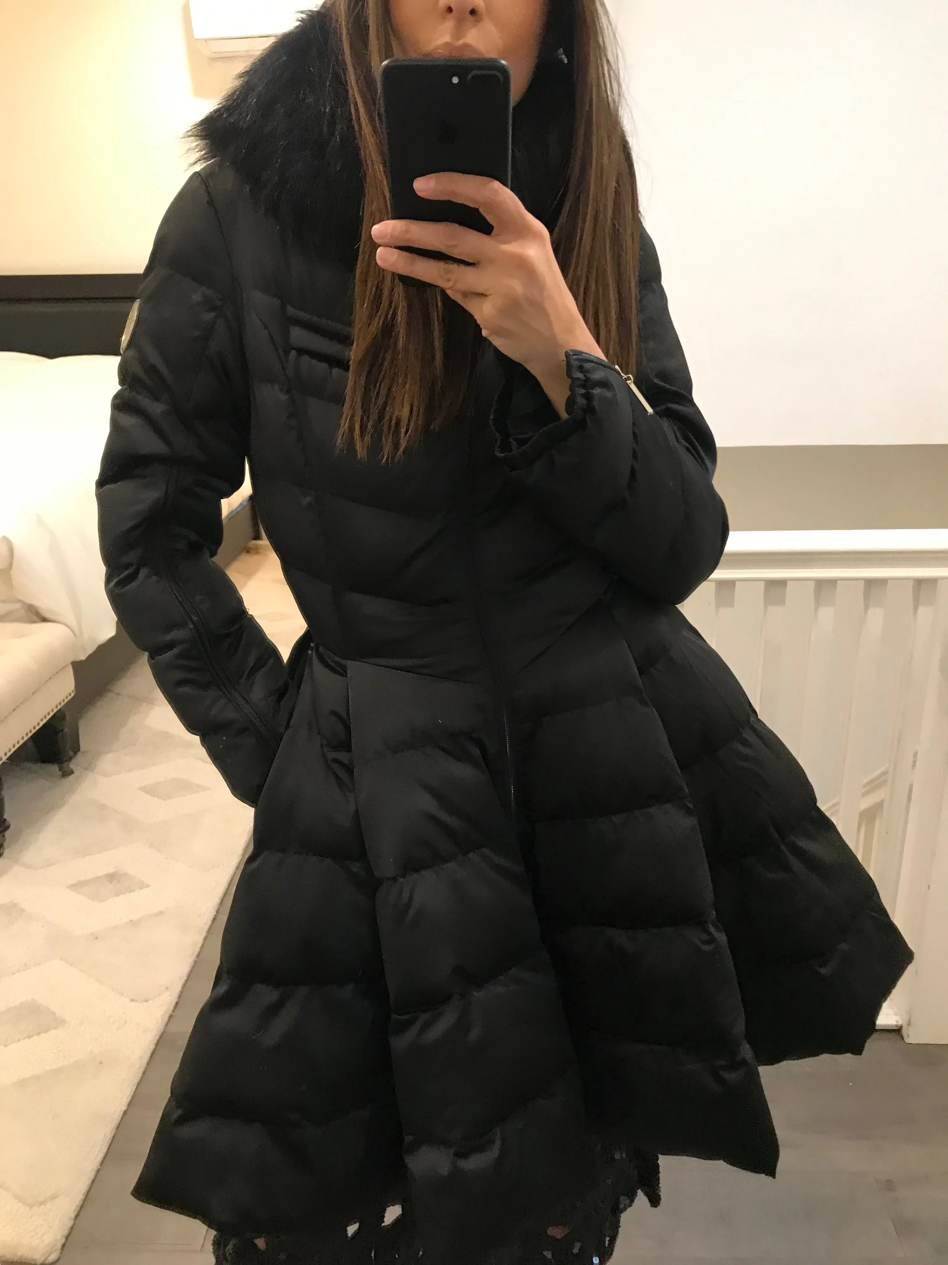 Fit and Flare Puffer Coat