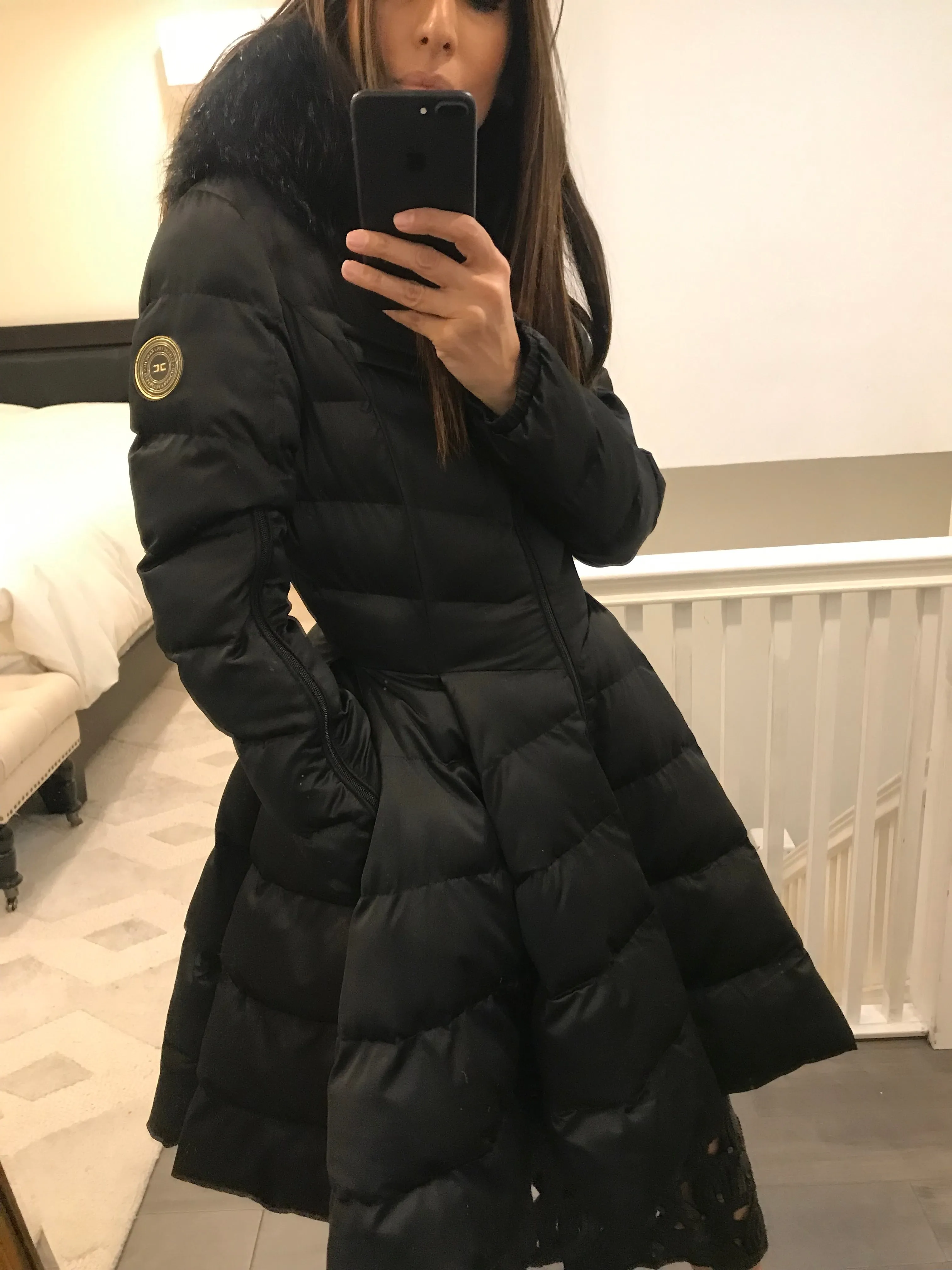 Fit and Flare Puffer Coat