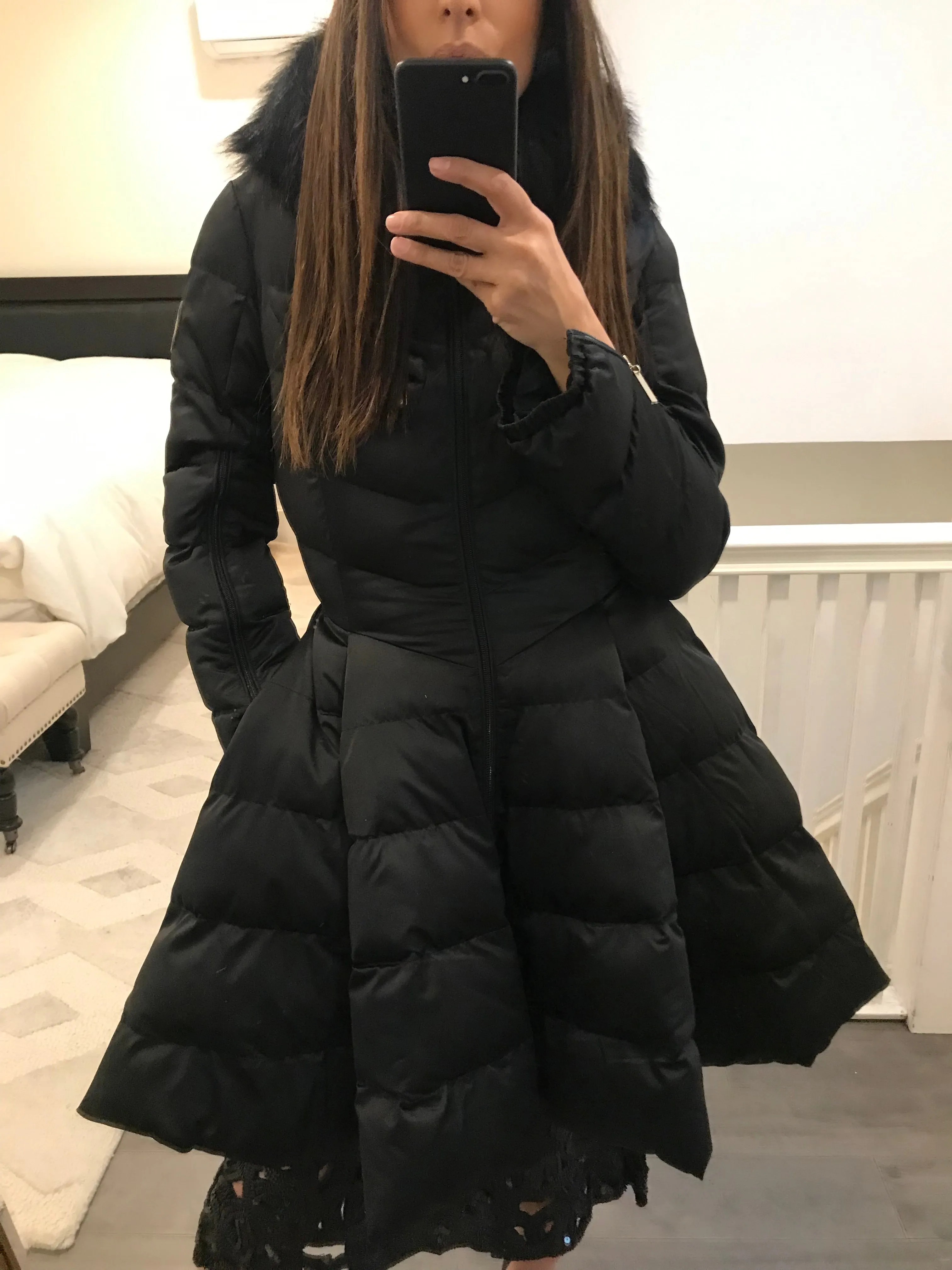 Fit and Flare Puffer Coat