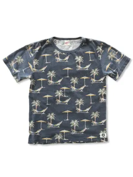 Free Rage Recycled Cotton Overall Handle Tee Resort Navy