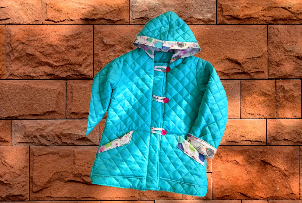 Girls Duffle Coat, Quilted, Size 10