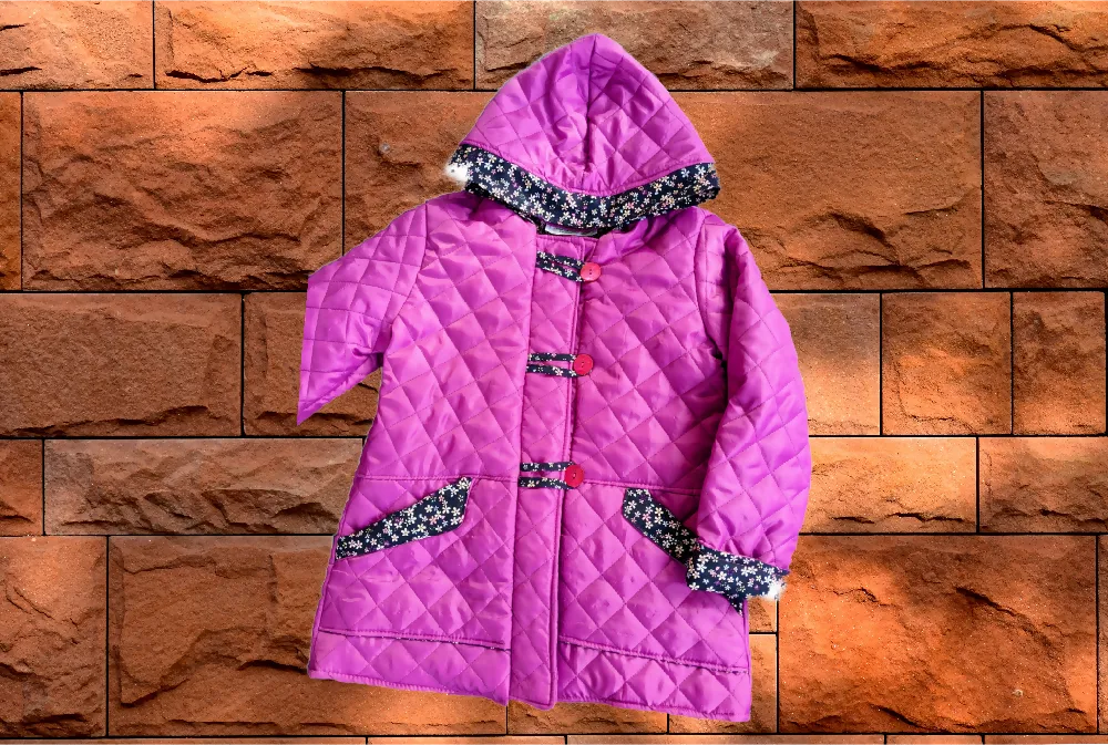 Girls Quilted Duffle Coat