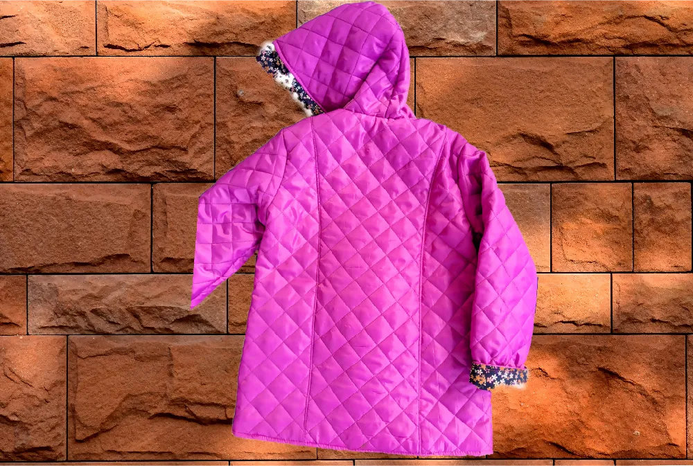 Girls Quilted Duffle Coat