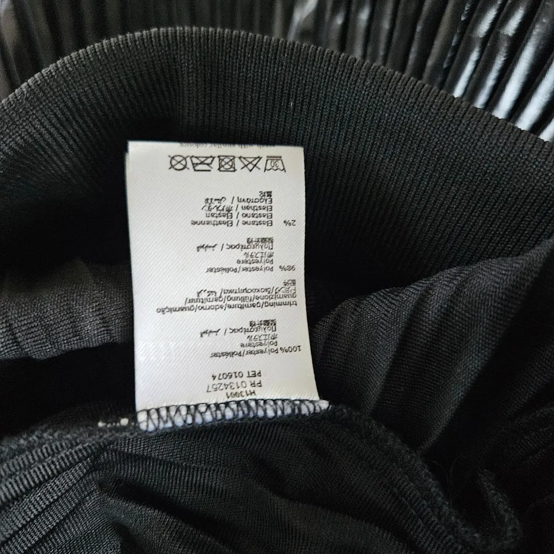 Givenchy black pleated mini skirt