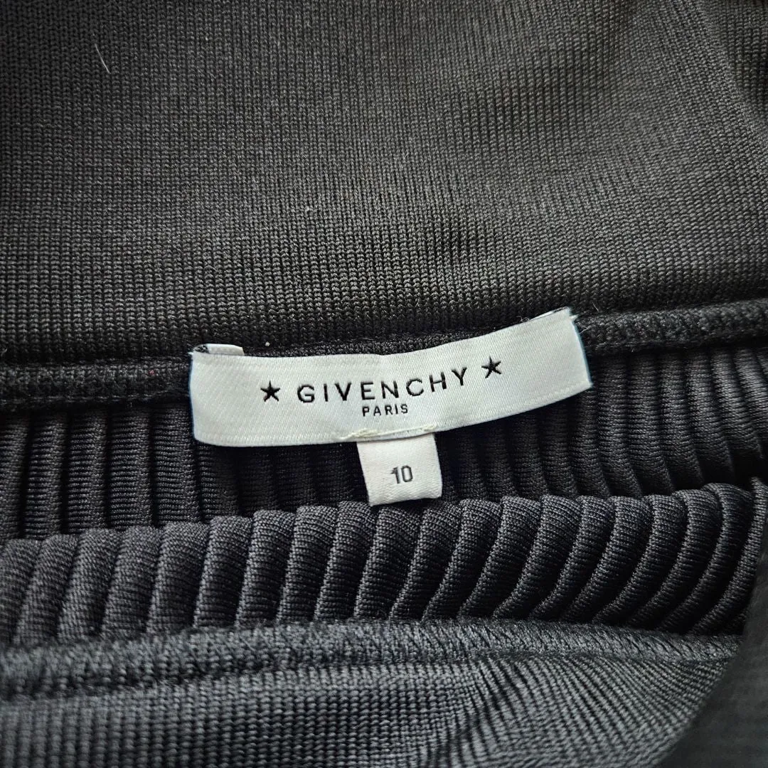 Givenchy black pleated mini skirt