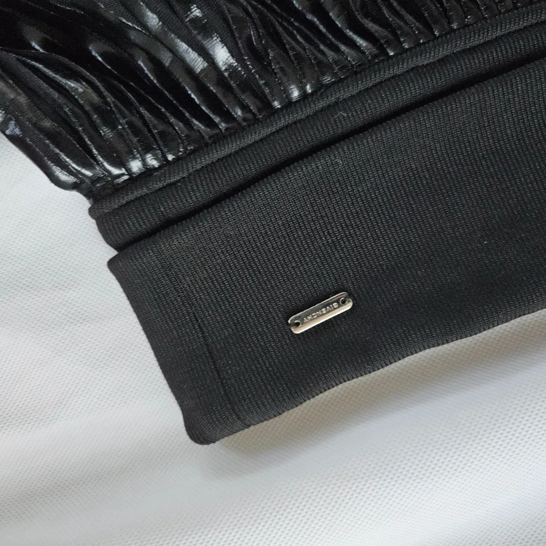 Givenchy black pleated mini skirt