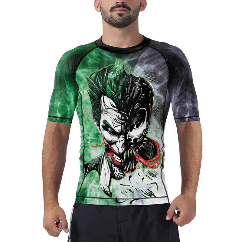 Joker Venom Men's Short Sleeve Rash Guard