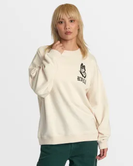 Just Floatin Crew Sweatshirt - Latte