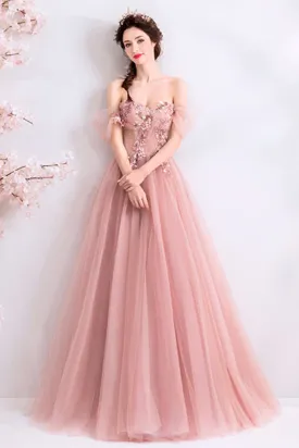 Kateprom Chic A line Off the shoulder Beautiful Prom Dress Unique Long Formal Gowns KPP1566