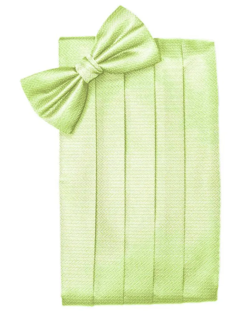 Kiwi Herringbone Kids Cummerbund