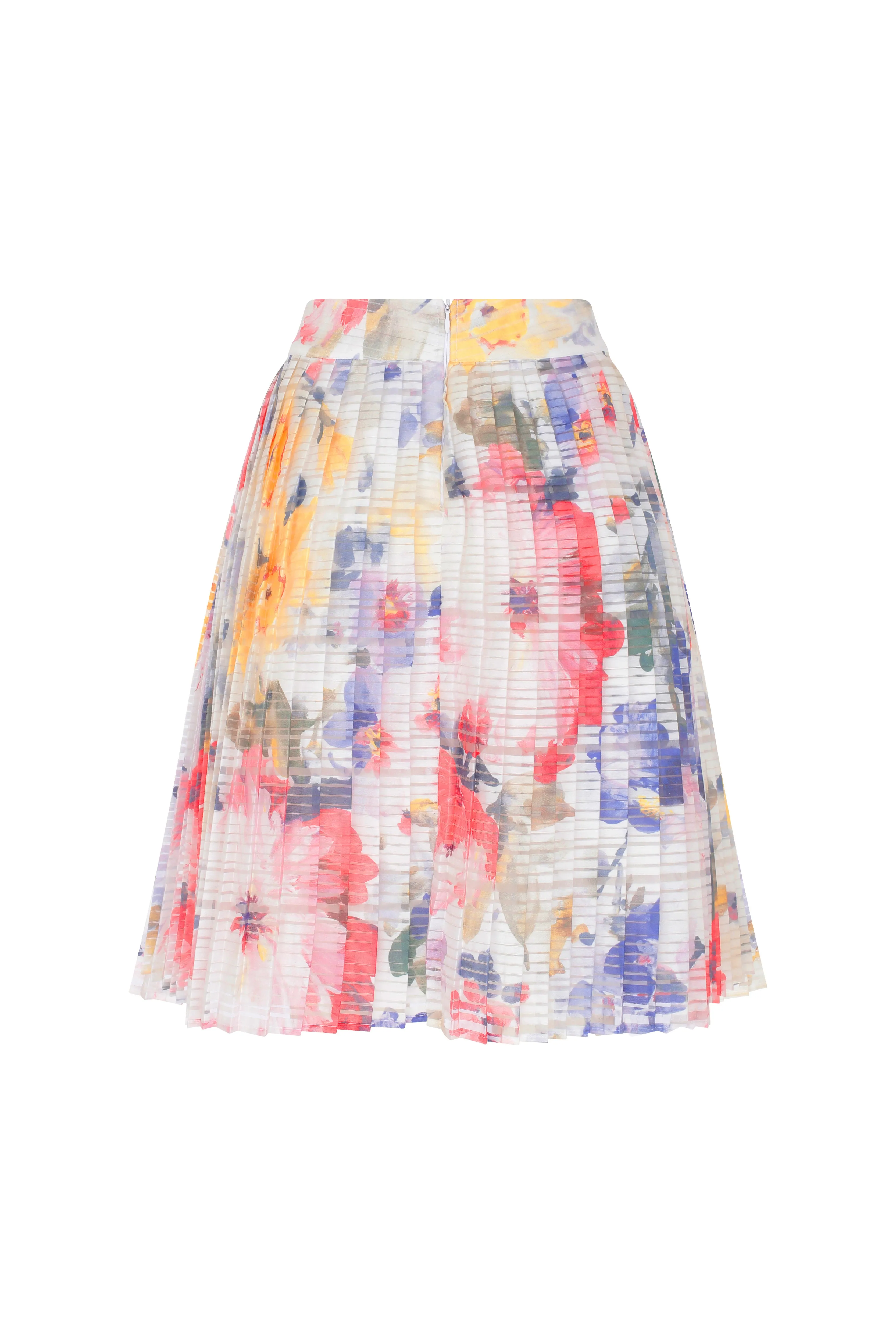 Lila Pleated Skirt