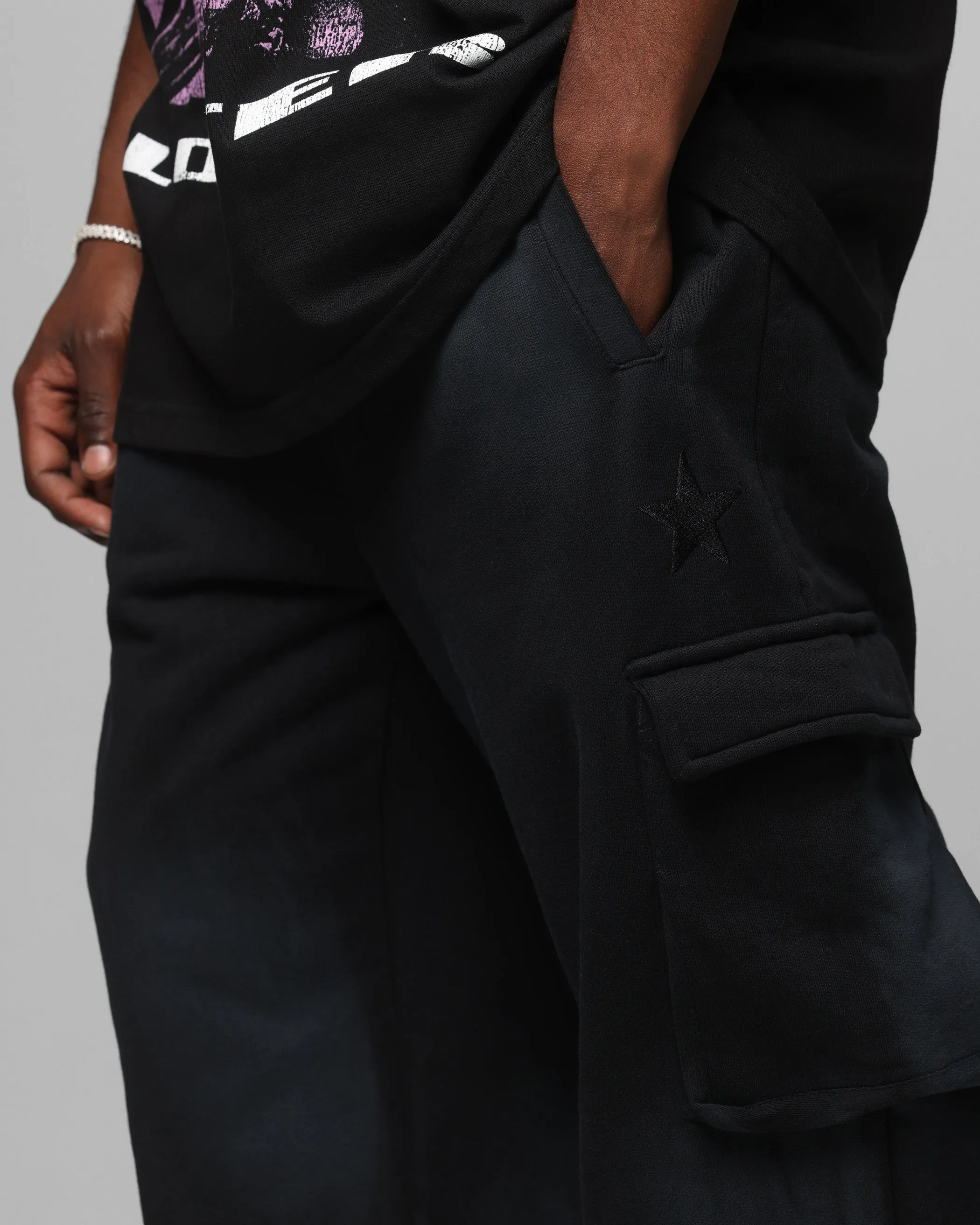Loiter Premium Essentials Sweatpants Washed Black