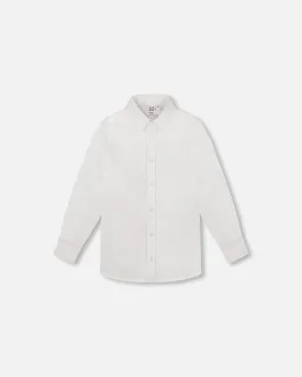 Long Sleeve Button Down Shirt White