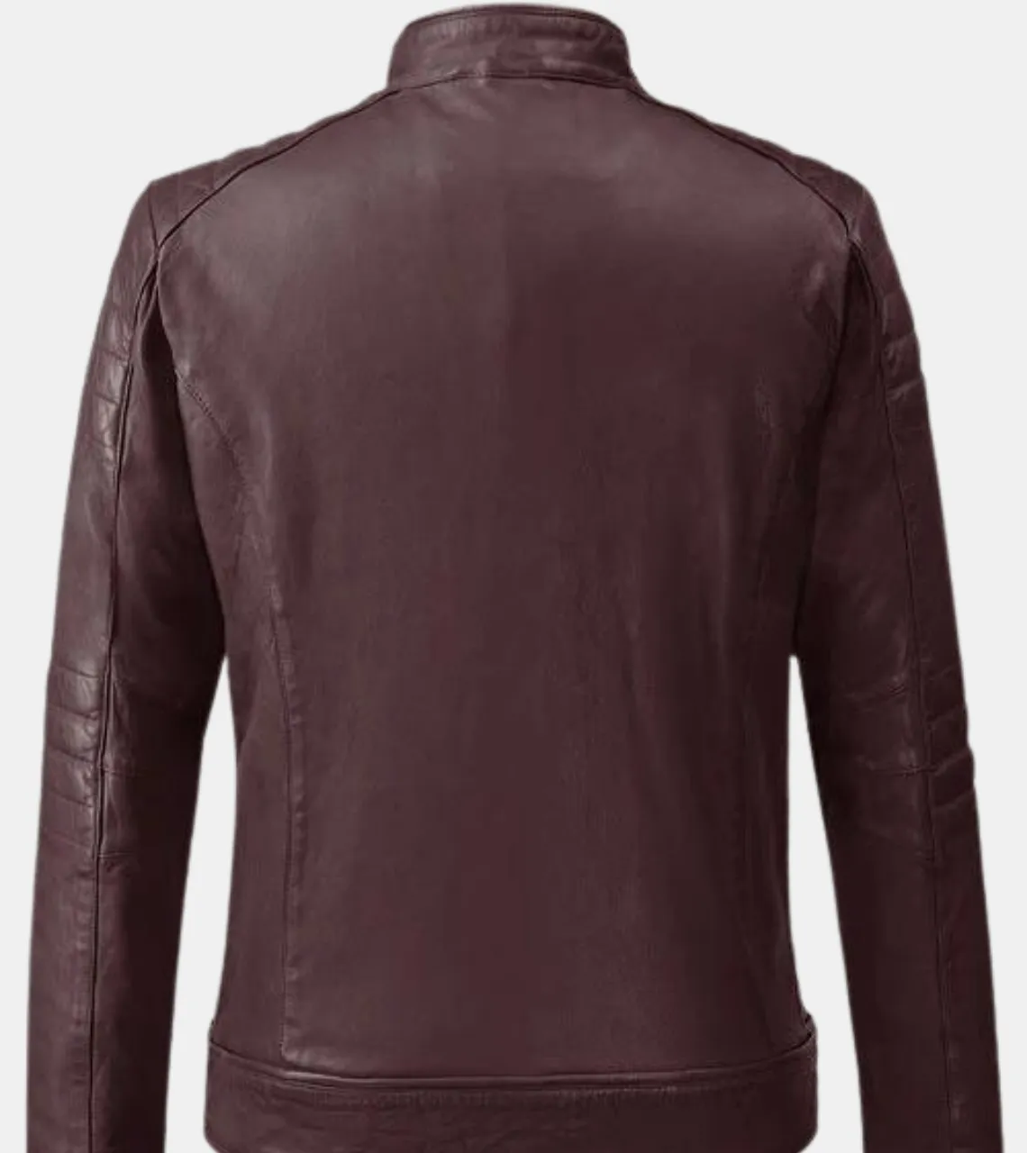 Lorenzo Men's Rosewood Quilted Leather Jacket