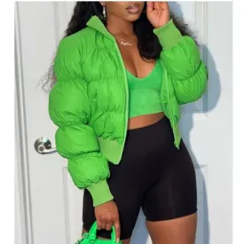 MB FASHION Chic Quilted Puffer Jacket 1539AT