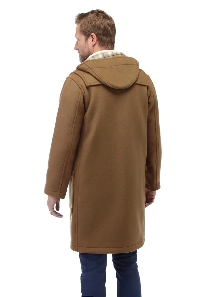 Men's Classic Fit Duffle Coat with Wooden Toggles - Camel