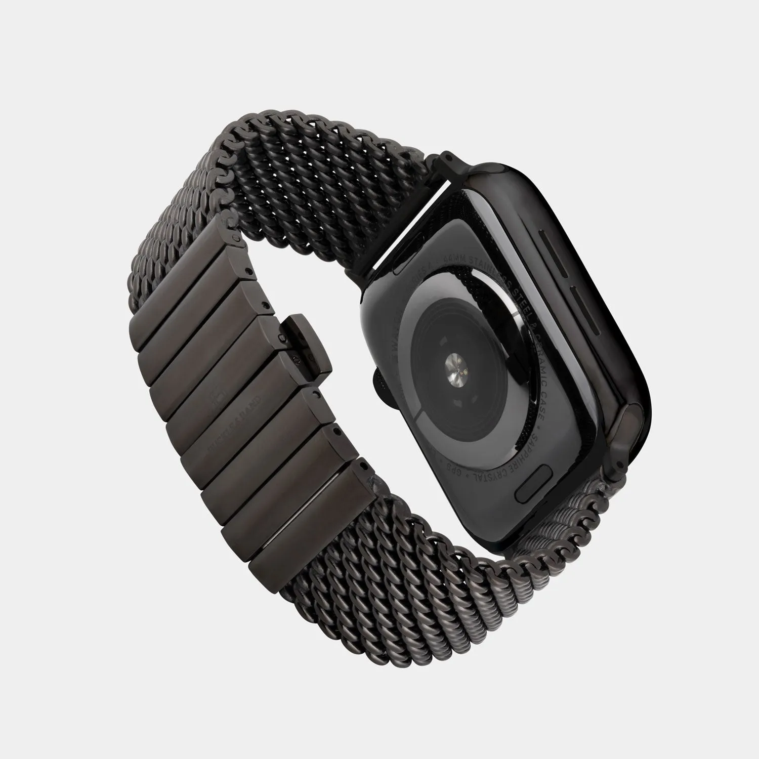Milanese Black Stainless Steel Luxury Apple Watch Strap