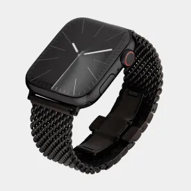 Milanese Black Stainless Steel Luxury Apple Watch Strap
