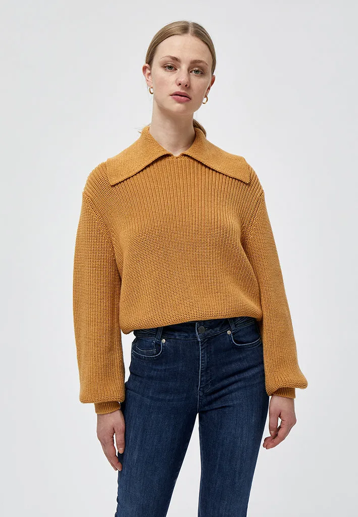Milu knit pullover - Mineral Yellow Melange
