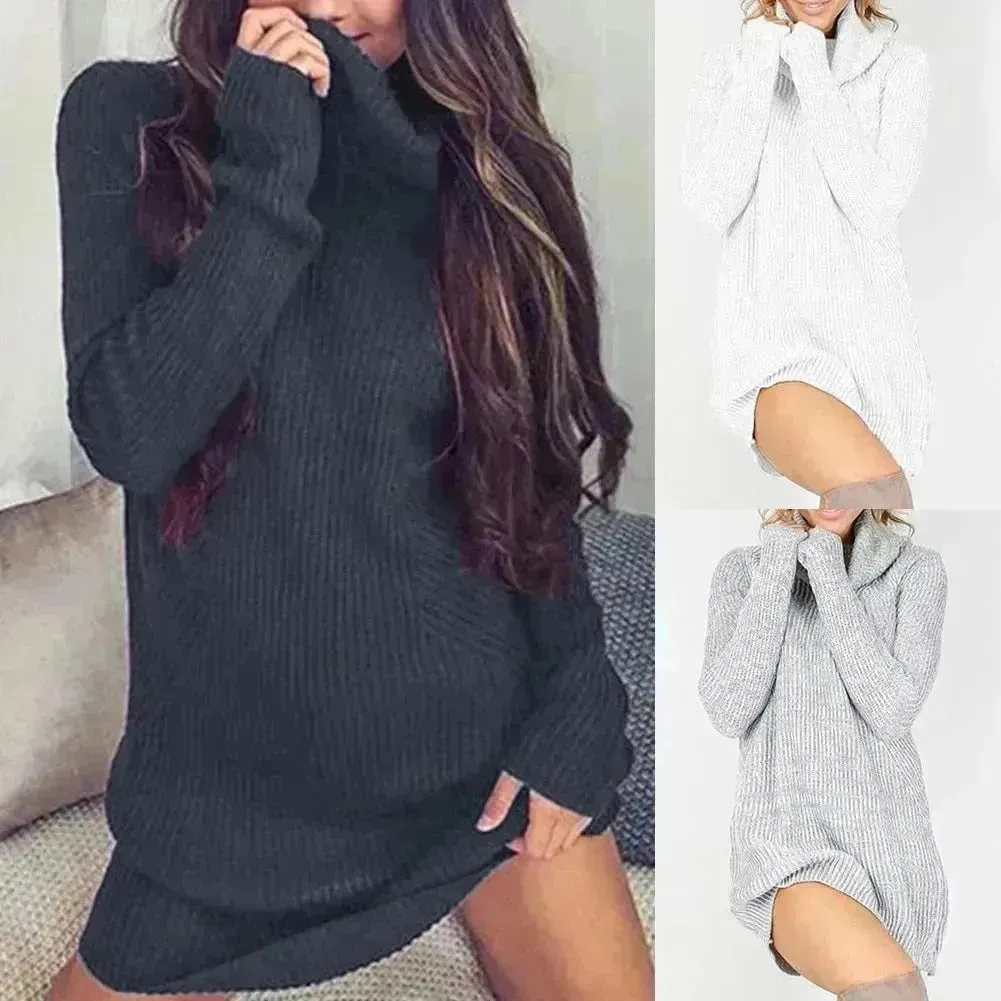NEW Winter Mini Turtleneck sweater dress