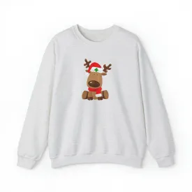 Nurse Christmas Reindeer Unisex Heavy Blend™ Crewneck Sweatshirt