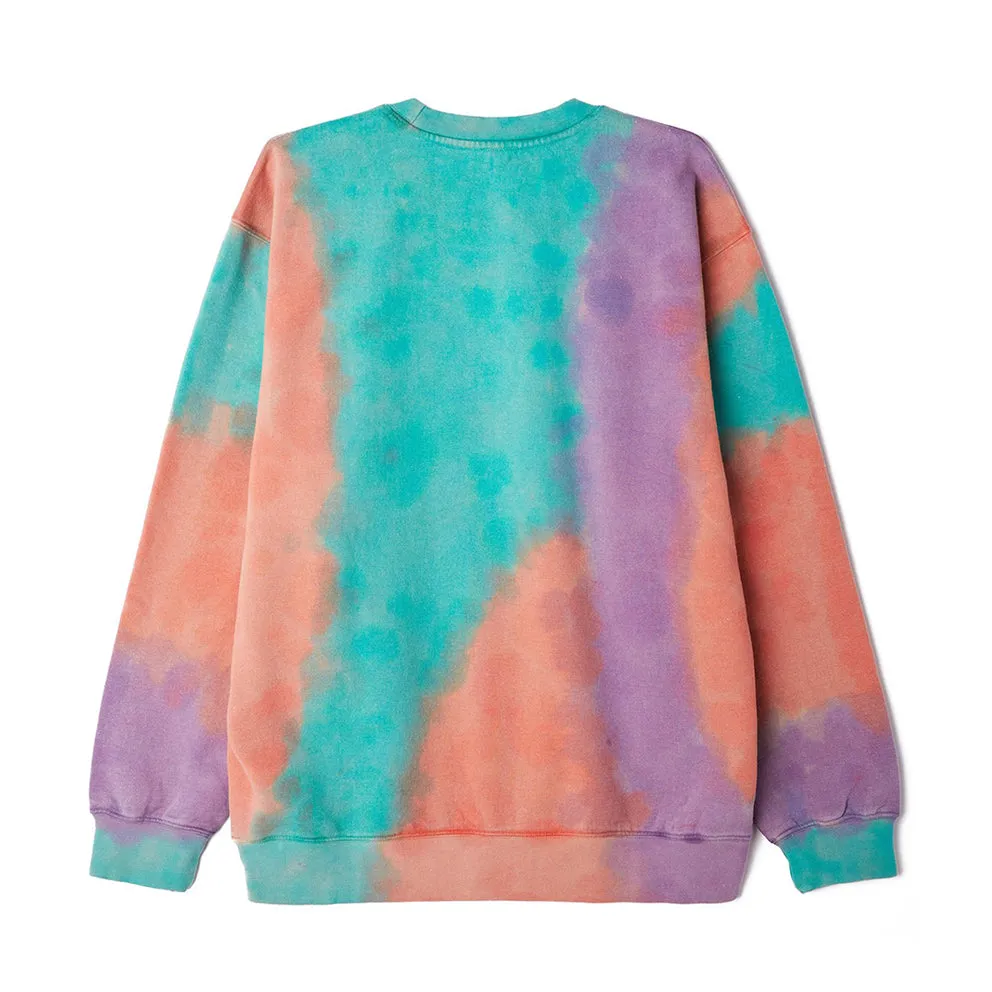 OBEY SUSTAINABLE TIE DYE CREW // PURPLE NITRO MULTI