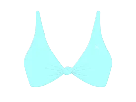 Off-Blue Twist Top