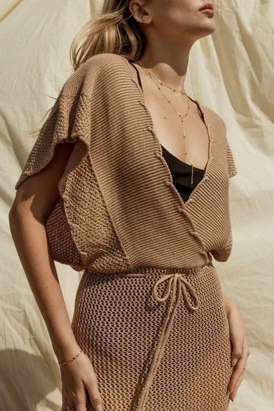 OPEN SWEATER COVER UP DRESS