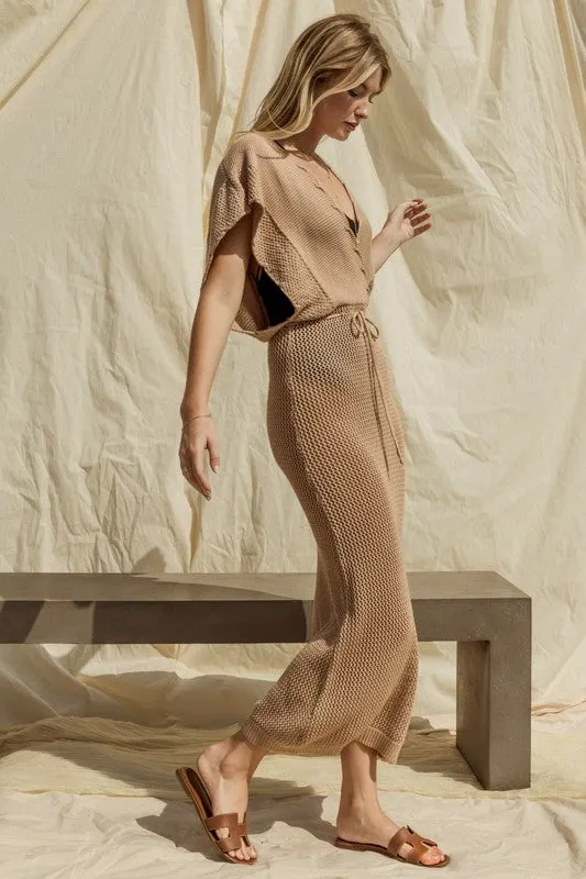 OPEN SWEATER COVER UP DRESS