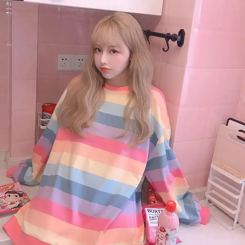 Pastel Kawaii Oversized Sweatshirt