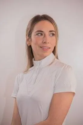 Penelope - Short Sleeve Las Honey Show Polo Shirt - White