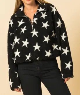Quarter Zip Star Teddy Pullover