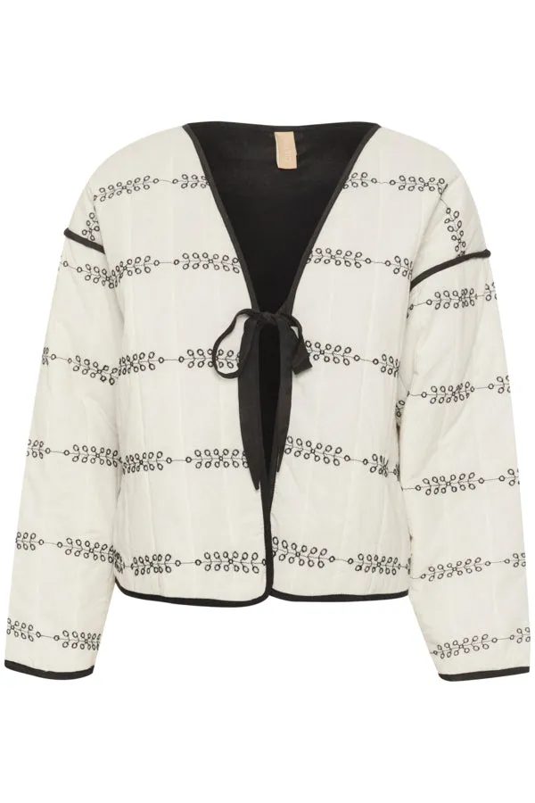 Quilted Jacket Black Winter White