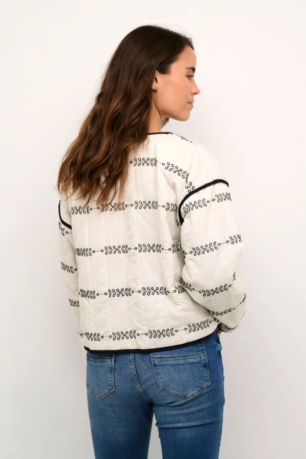 Quilted Jacket Black Winter White