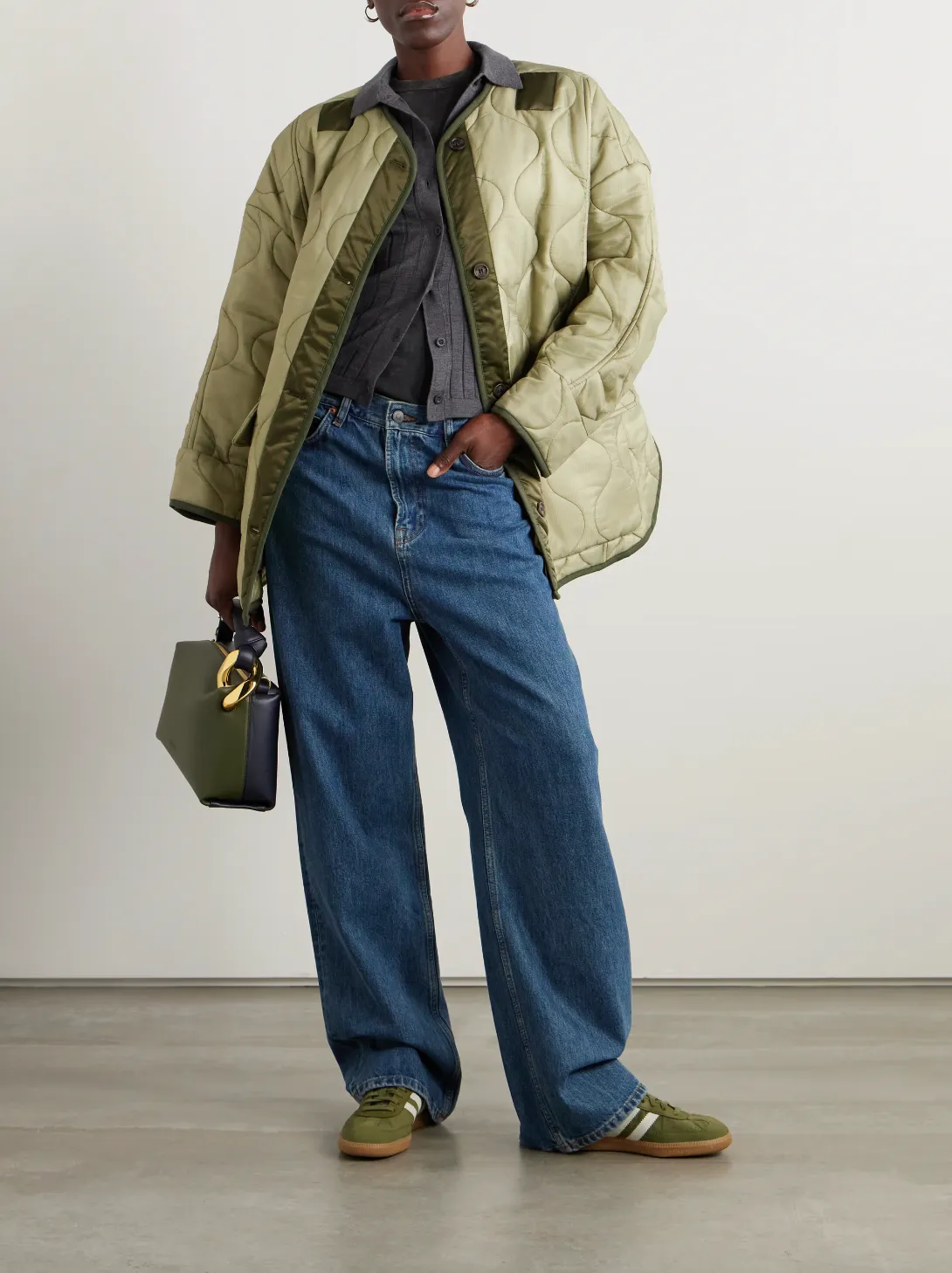 Quilted padded ripstop jacket