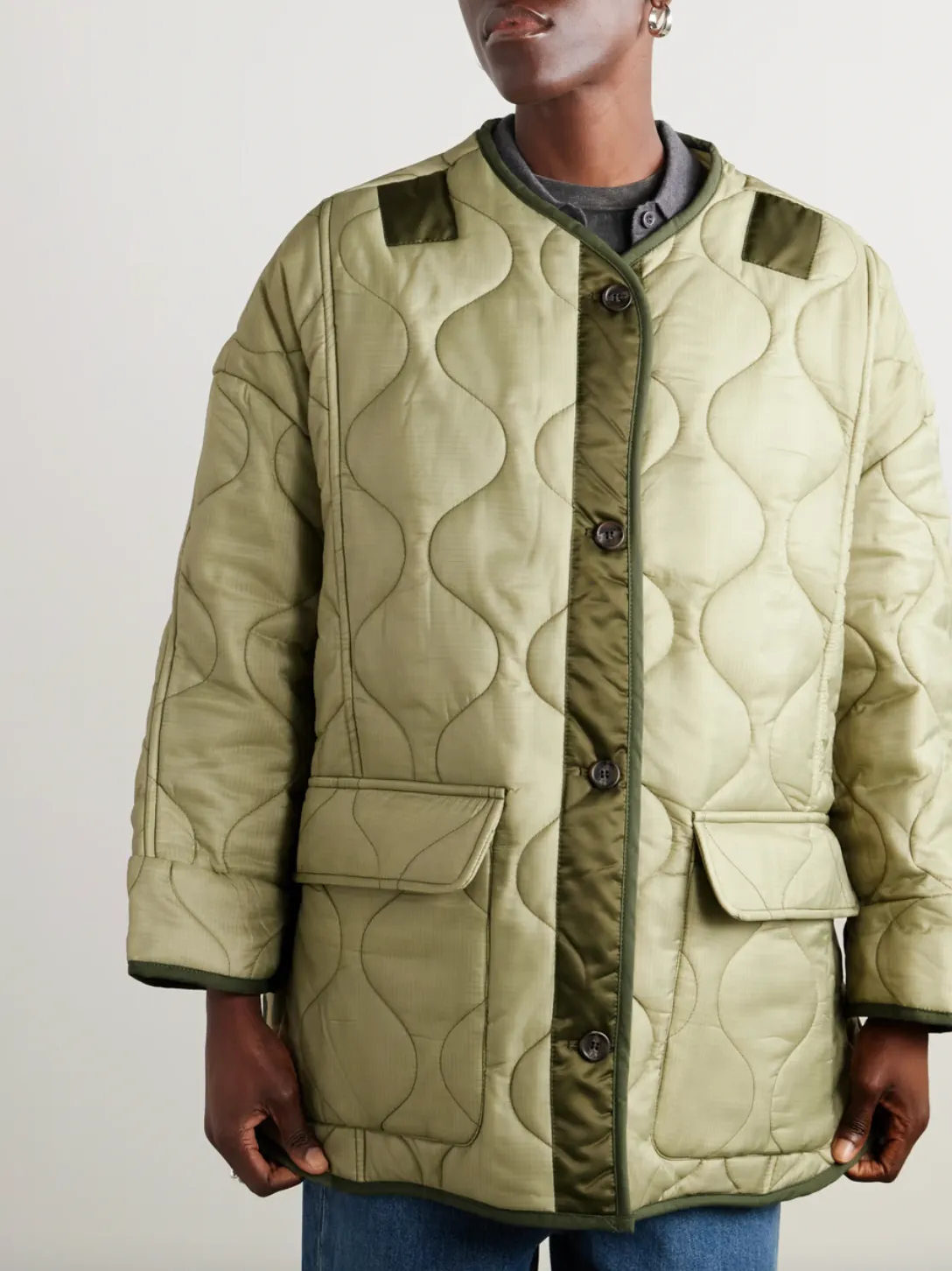 Quilted padded ripstop jacket
