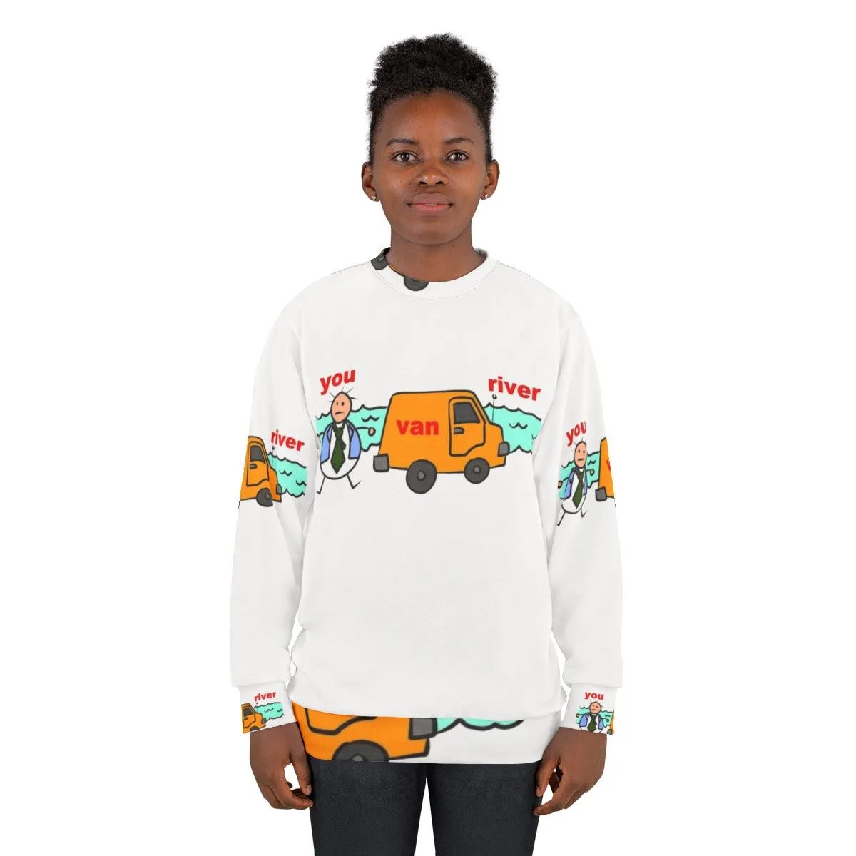 "Van Down By The River" Chris Farley Motivational Speaker SNL 90s Sweatshirt
