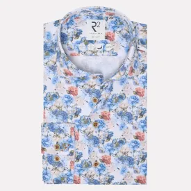 R2 Amsterdam Long Sleeve Casual Fit Shirt / Pique/Multi