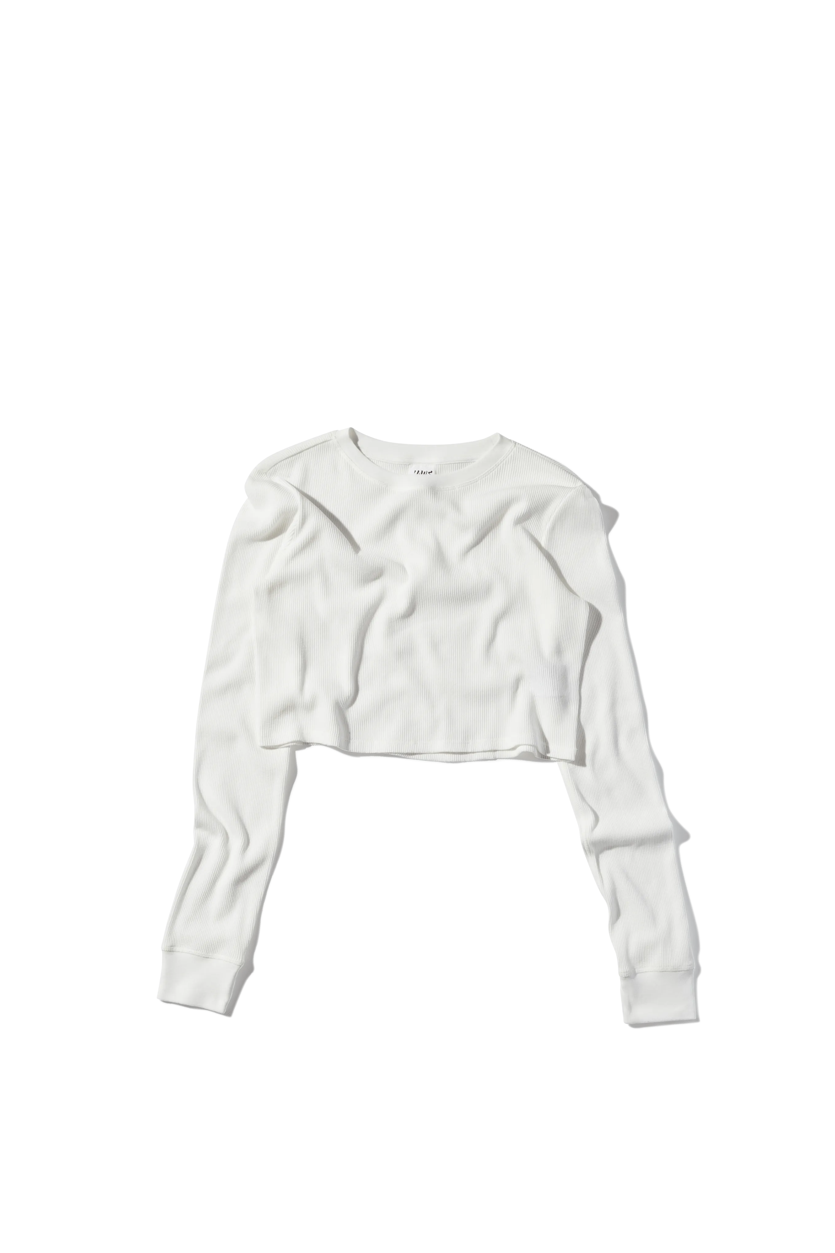 Ready to Dye Cropped Thermal Longsleeve Tee