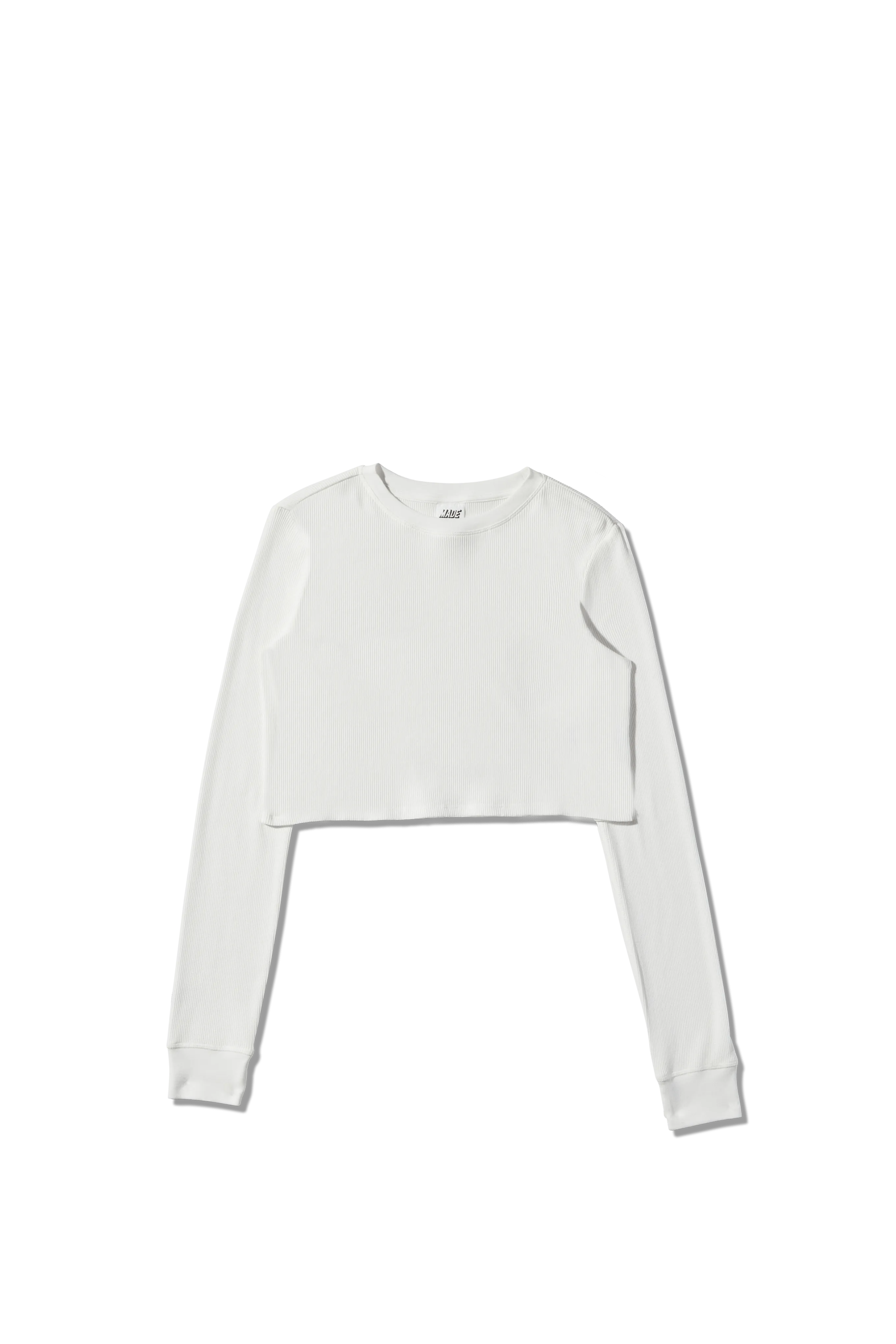 Ready to Dye Cropped Thermal Longsleeve Tee