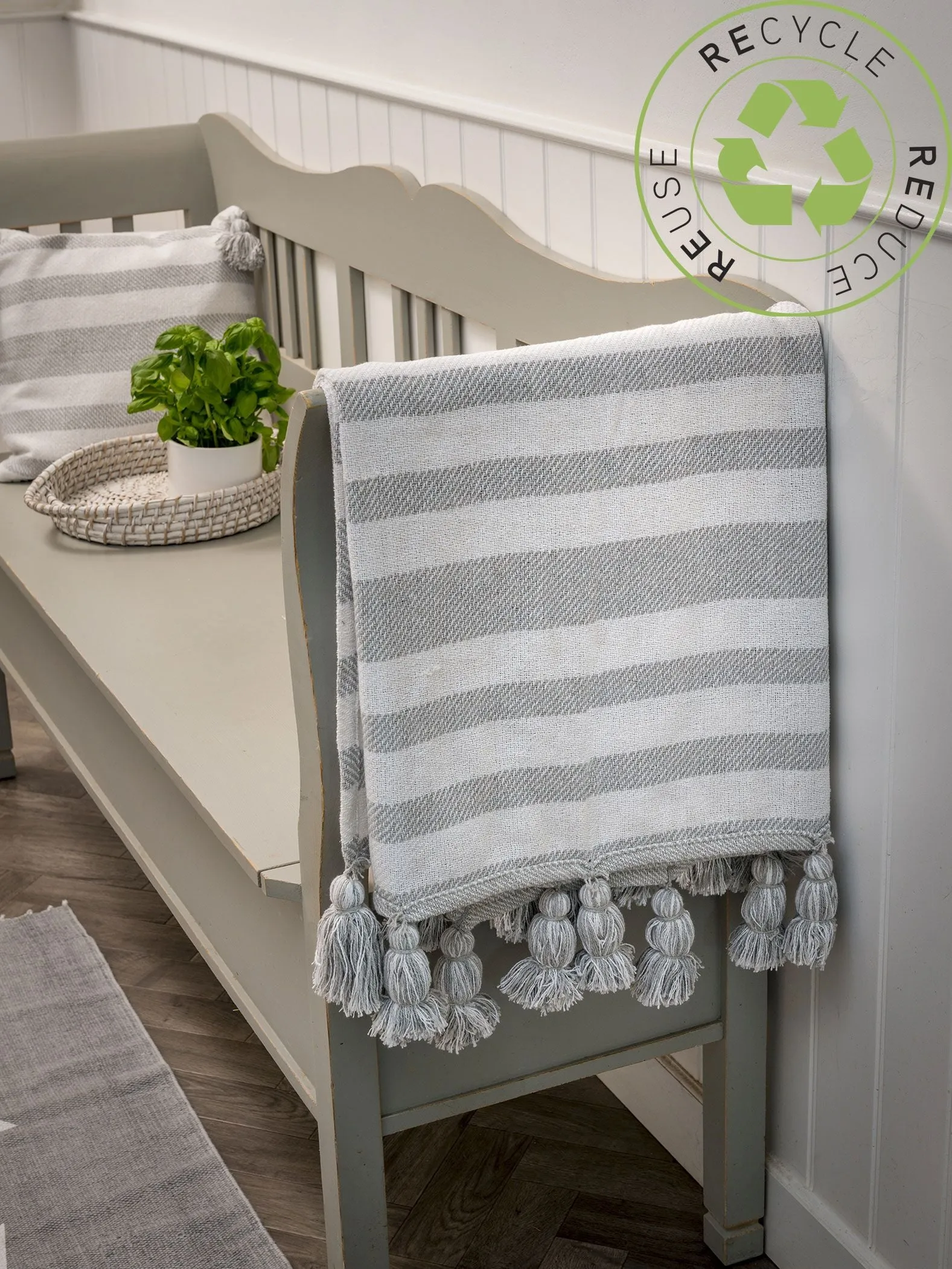 Recycled cotton throw - 3 designs