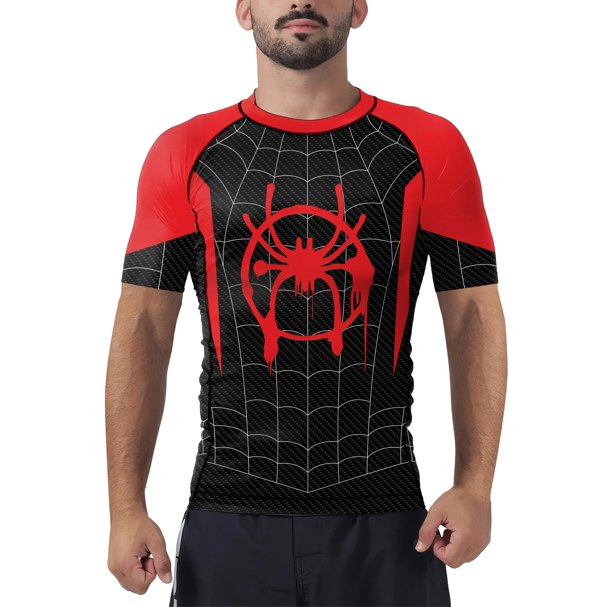 Red Spider Men's Short Sleeve Rash Guard