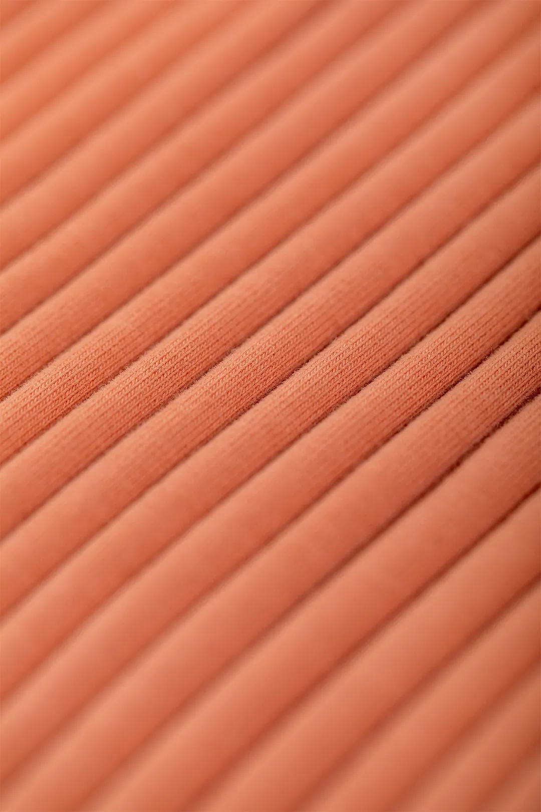 ribbed cotton pants - melon