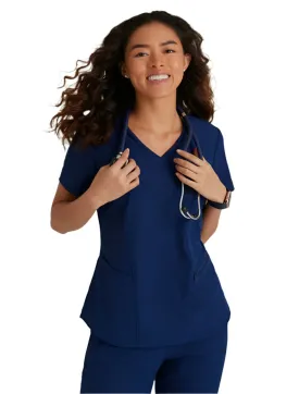 Skechers™ Vitality by Barco Electra 3-Pocket Ribbed V-Neck Scrub Top