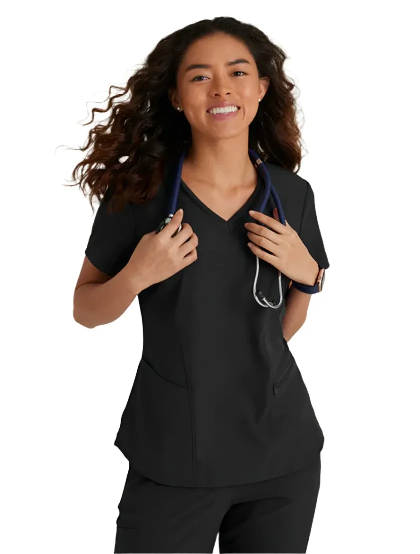 Skechers™ Vitality by Barco Electra 3-Pocket Ribbed V-Neck Scrub Top