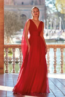 Sleeveless Pleated Flowy Dress