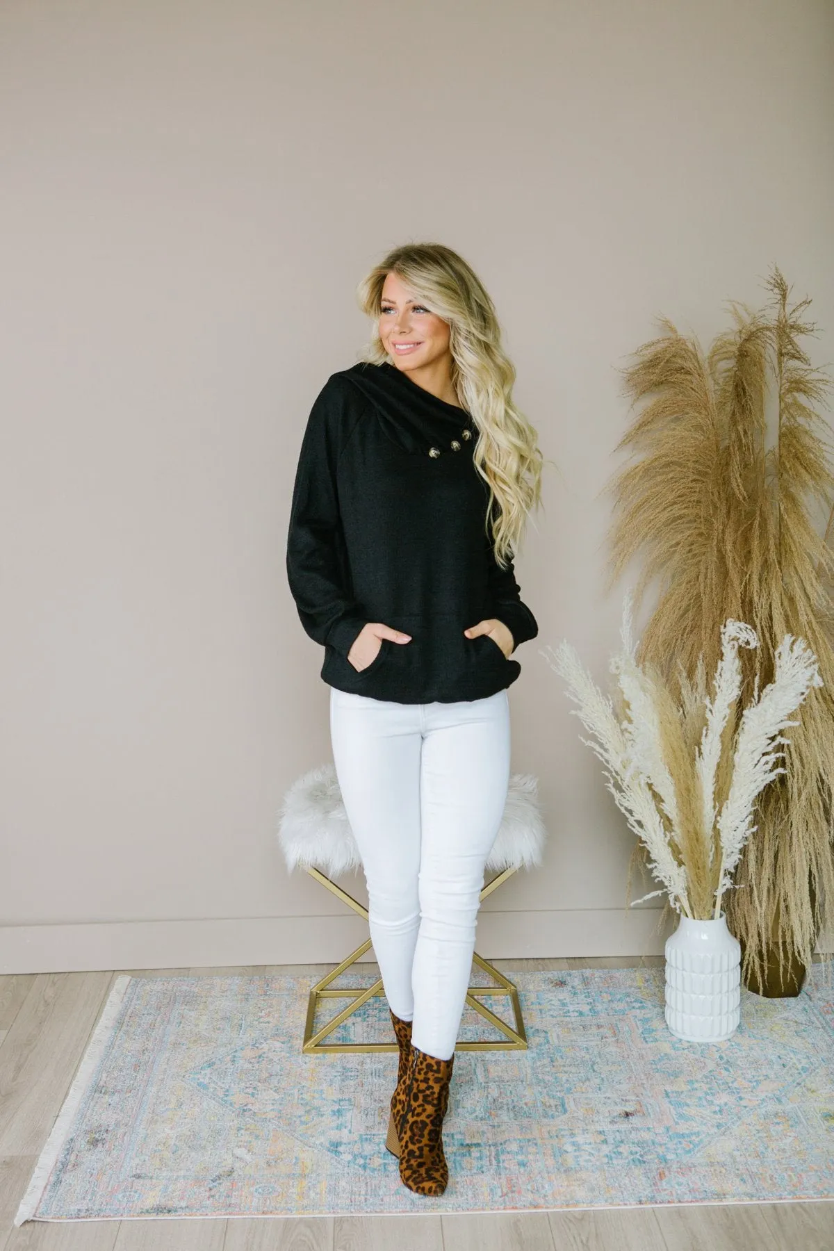 Soft Button Sweater